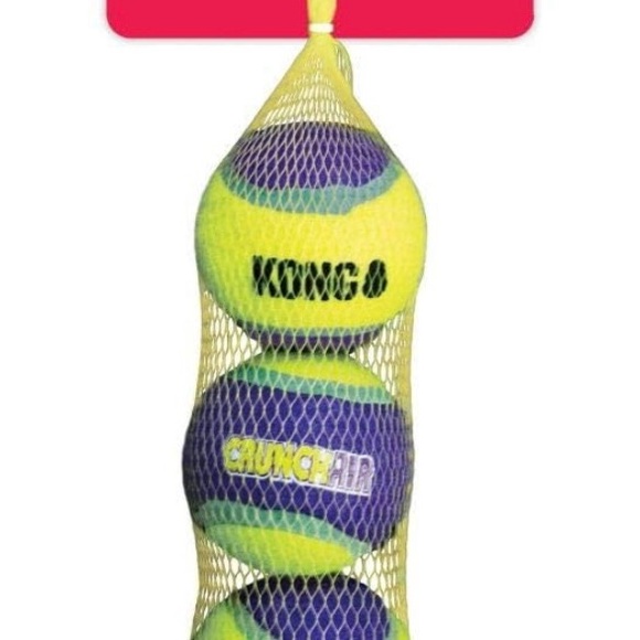 KONG CrunchAir Kids Tennis Balls - Vibrant Yellow and Purple - Picture 1 of 3